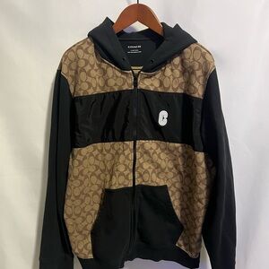 Coach Black and Tan Men's TrackSuit